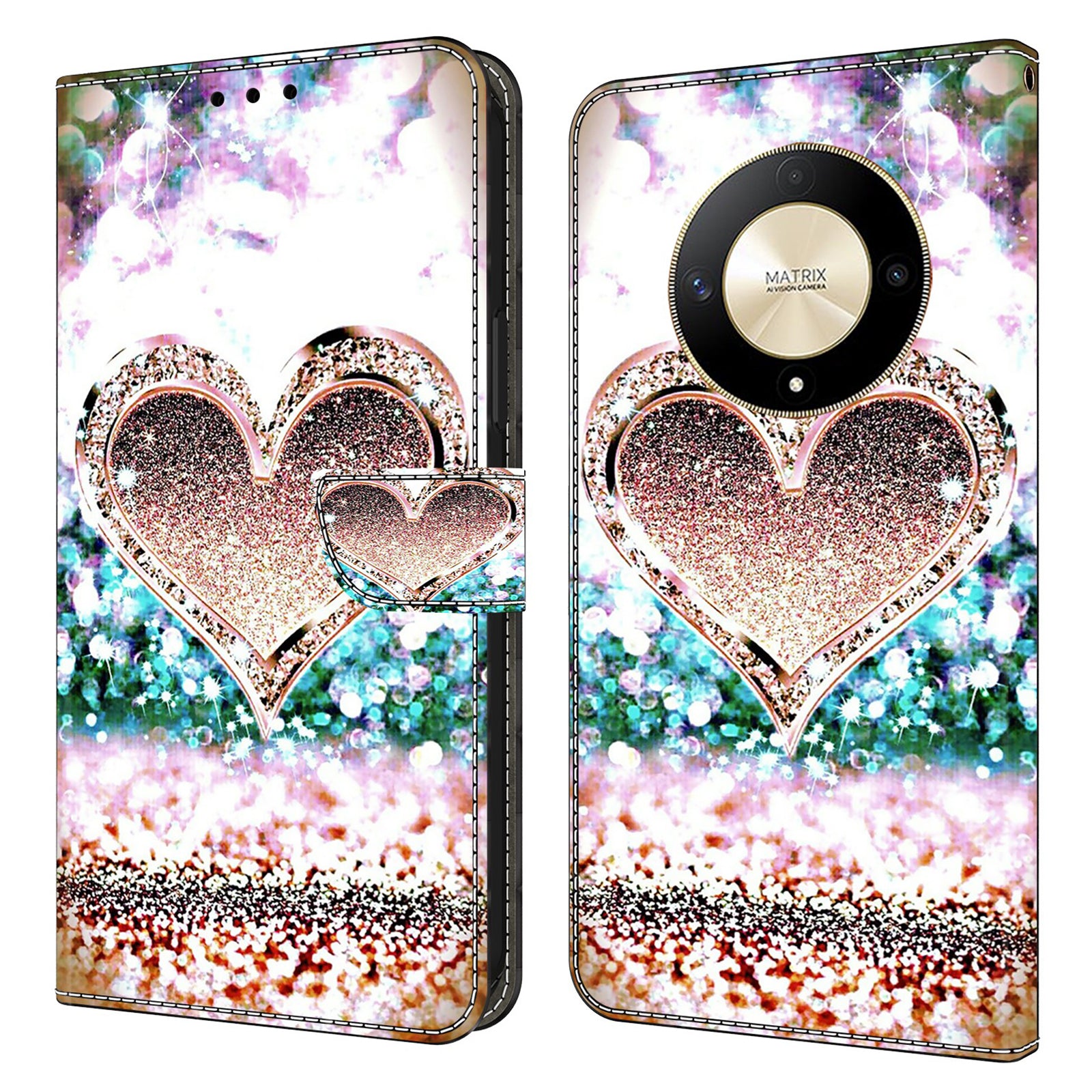 For Honor Magic6 Lite 5G / X9b 5G Wallet Case Anti-Drop 3D Pattern Printing Phone Cover For Honor Magic6 Lite 5G / X9b 5G Wallet Case Anti-Drop 3D Pattern Printing Phone Cover